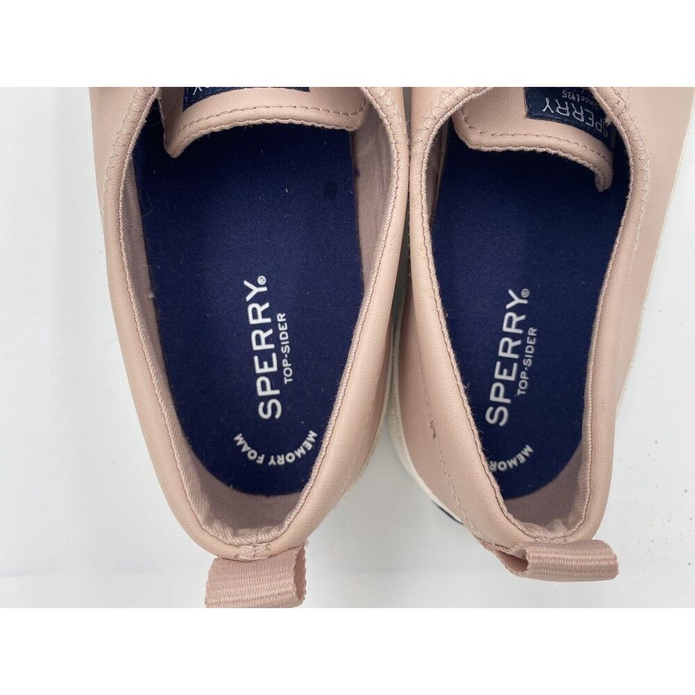 Women's Sperry Crest Vibe Leather Sneakers Blush Sz 11 - Picture 10 of 10
